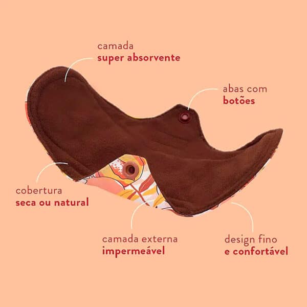 Absorvente Reutilizável Noturno - Imagem 2