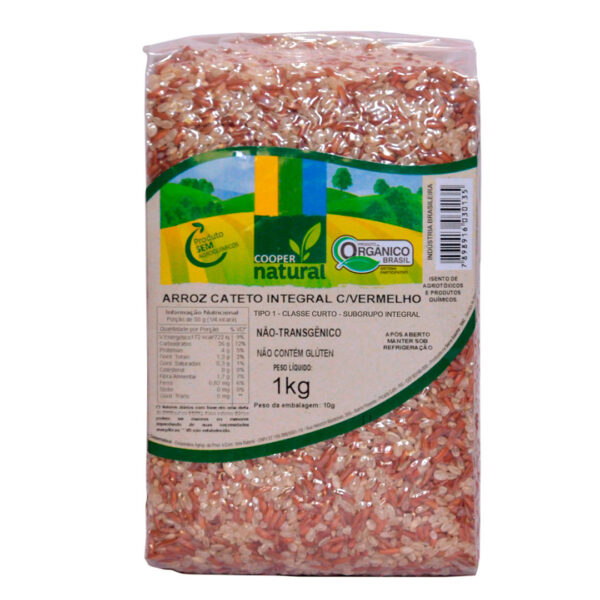 Arroz Cateto Com Vermelho 1Kg